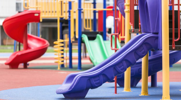 Children_s-colored-slides-playground